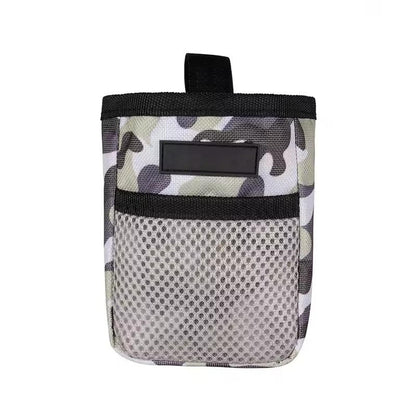 Dog Treat Pouch in 600D Oxford Cloth with a Belt Clip, Wide Opening and Mesh Pocket in Black or Camouflage