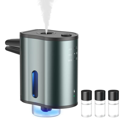 Smart Car Air Freshener Diffuser Waterless, Adjustable Scent Levels, Portable, Natural Perfume, 3 X 0.33 oz