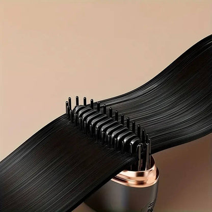 Portable Mini Wireless Hair Straightener Comb, Straightening Brush for Quick Touch Ups