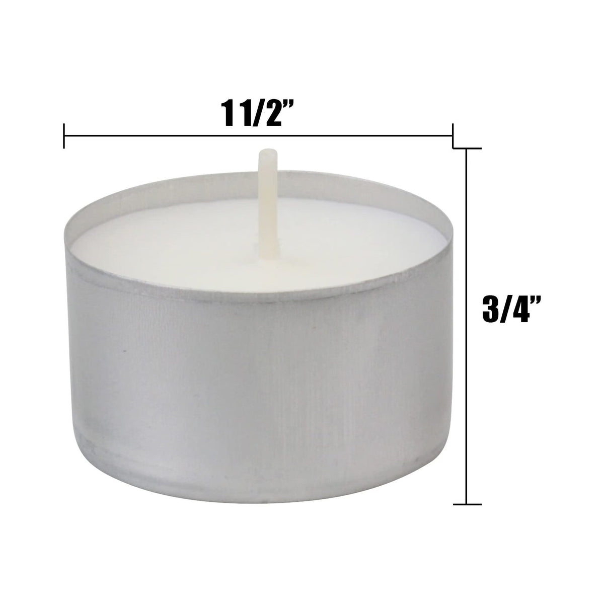 100 Pack Unscented Tealight Candles, White Smokeless, 6 to 7 Hour Long Burn for Weddings, Parties & Home
