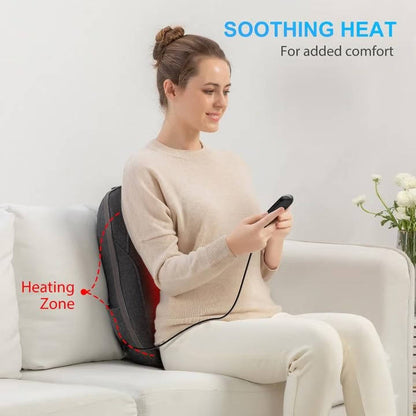 Shiatsu Back Massager with Heat, Massage Cushion for Office and Home Use