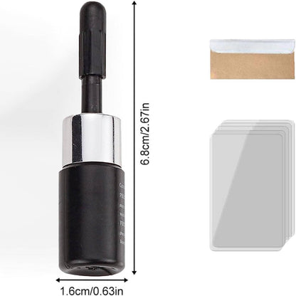 Glass Crack Repair Kit with Adhesive Formula and Curing Strip for 12in Damage