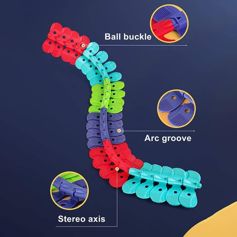 Flexible Glow Race Track Set with LED Lights and Swappable Car Bodies