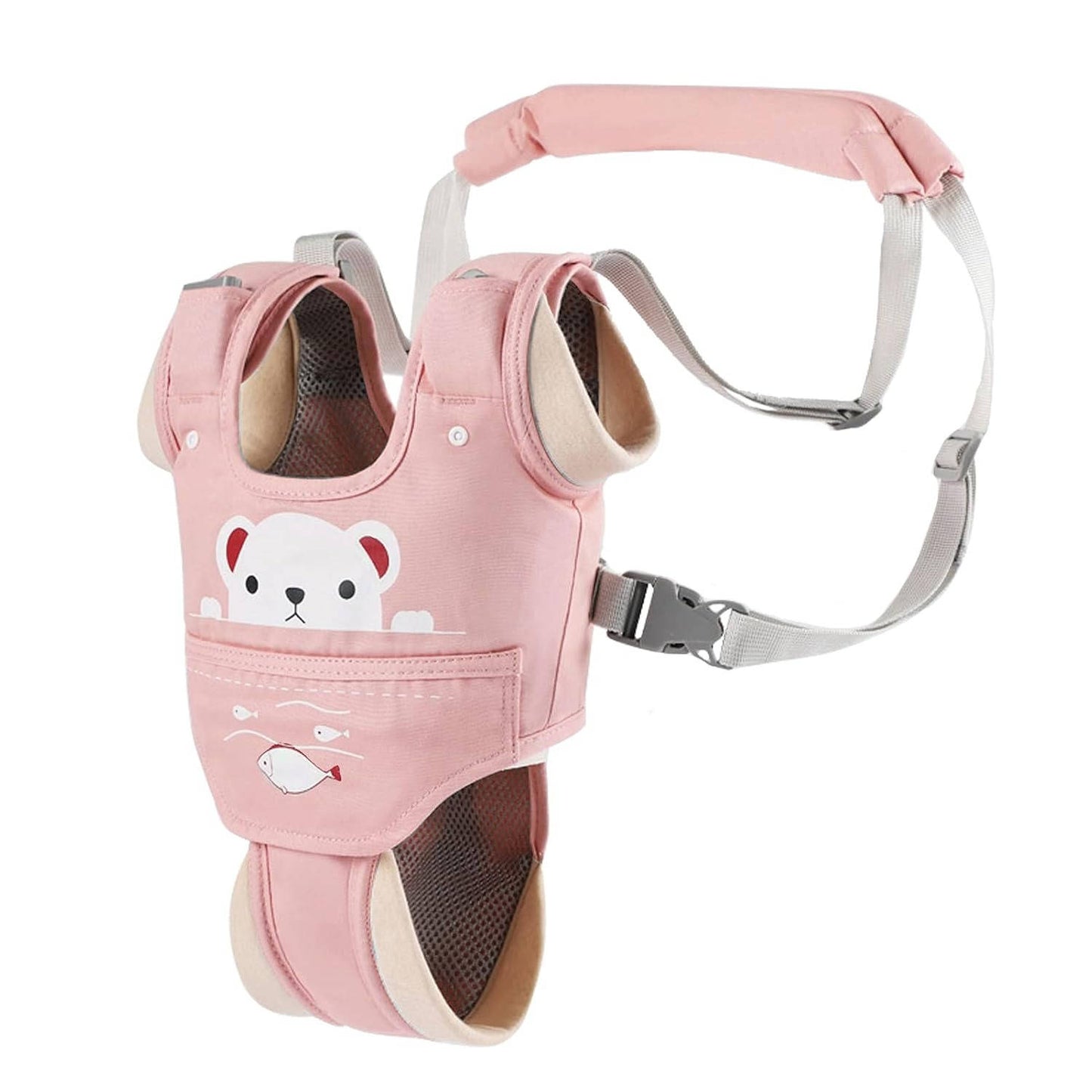 Baby Walking Harness, Adjustable Toddler Walker Assistant Belt with Detachable Crotch for 9 to 24 Months