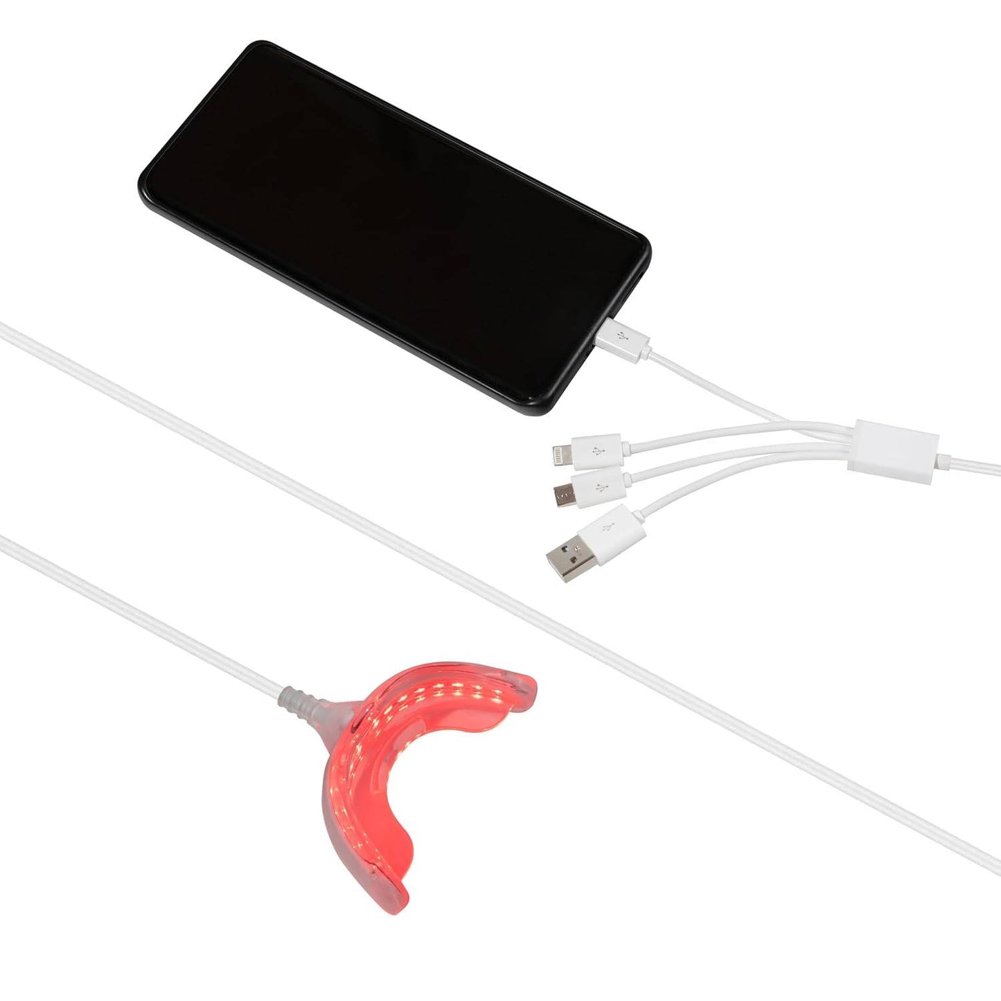 Red Light Therapy for Gums, 32 LED Periodontal Light for Gum Care,iPhone & Android Adapter