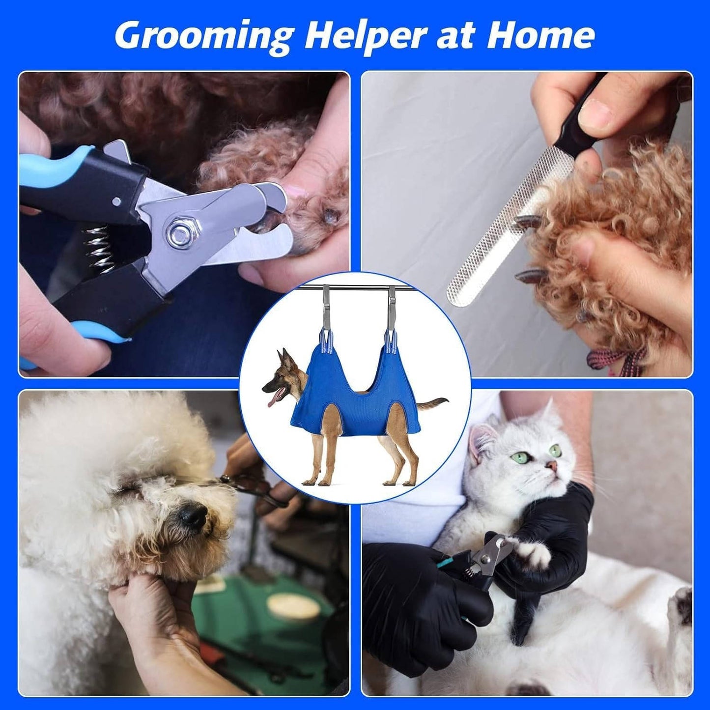 Pet Grooming Hammock, Dog Grooming Harness for Nail Trimming