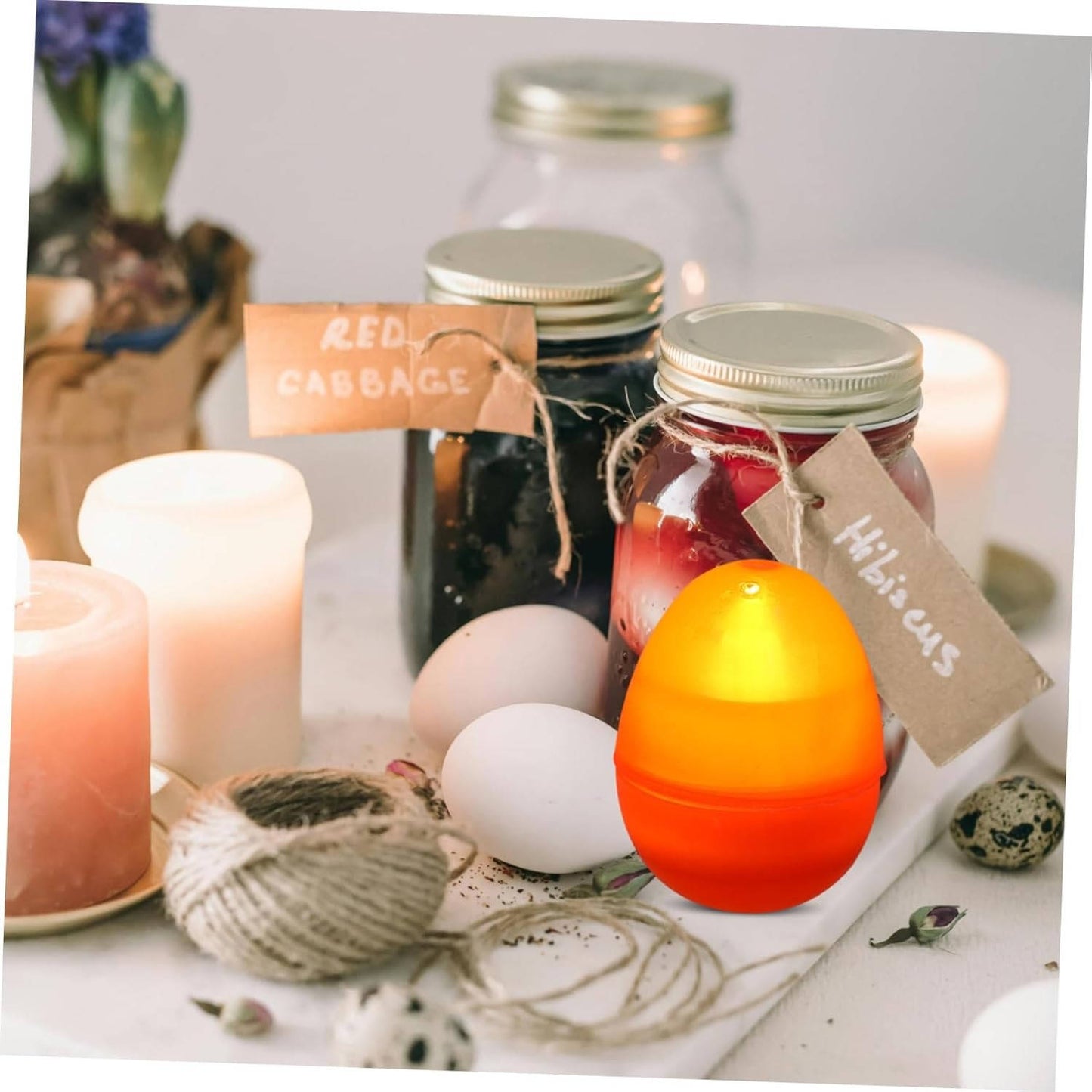Clear Fillable Plastic Easter Eggs for Crafts & Decorating, Transparent DIY Easter Egg Ornaments for Easter Basket Fillers