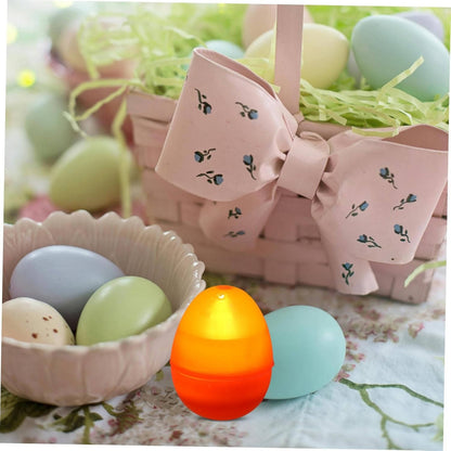 Clear Fillable Plastic Easter Eggs for Crafts & Decorating, Transparent DIY Easter Egg Ornaments for Easter Basket Fillers