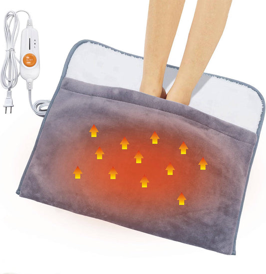Electric Heated Foot Warmer, Soft Foot Heating Pad for Cozy Warmth at Home