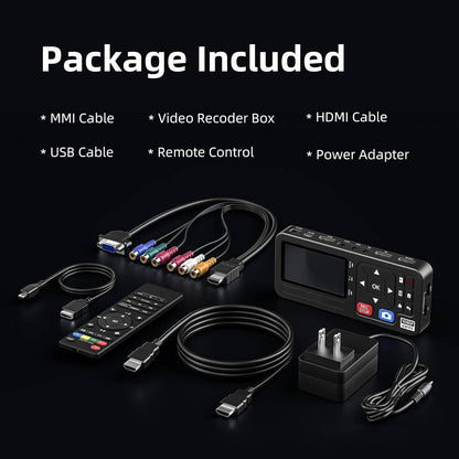 VHS to Digital Converter, 3 Inch Display AV & HDMI Video Capture Device, VCR to Digital Recorder