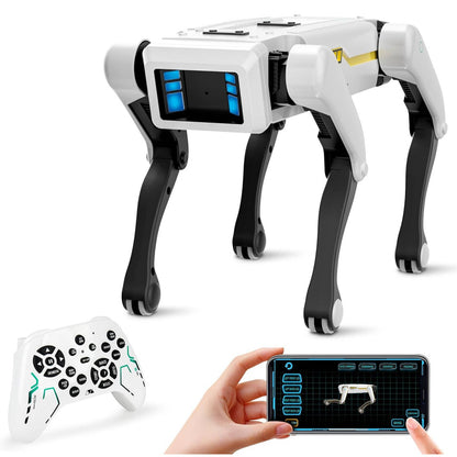 Smart Robot Dog, Interactive STEM Pet with Voice Control, 30+ Actions & APP Programming, Durable Design for Kids Age 6+, Compatible with iOS, Android