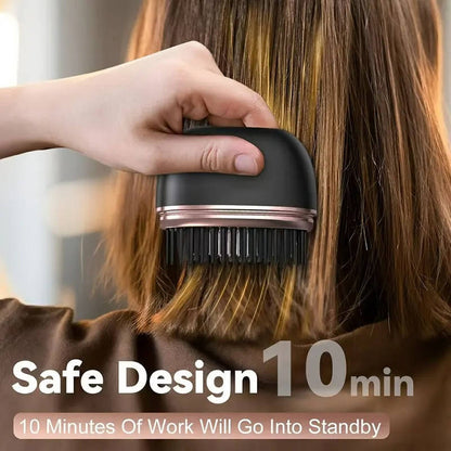 Portable Mini Wireless Hair Straightener Comb, Straightening Brush for Quick Touch Ups