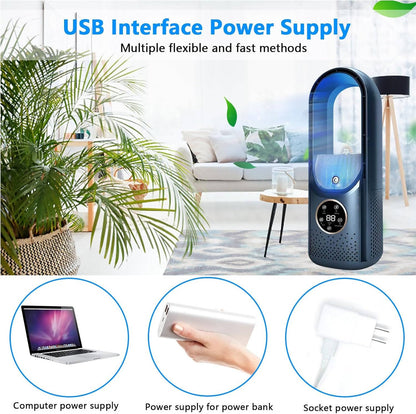 Portable AC Air Conditioner Cooler Fan with Humidifier & Purifier, DC Brushless Motor, Smart Timer