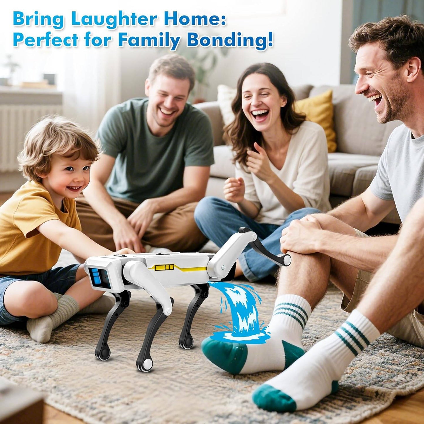 Smart Robot Dog, Interactive STEM Pet with Voice Control, 30+ Actions & APP Programming, Durable Design for Kids Age 6+, Compatible with iOS, Android