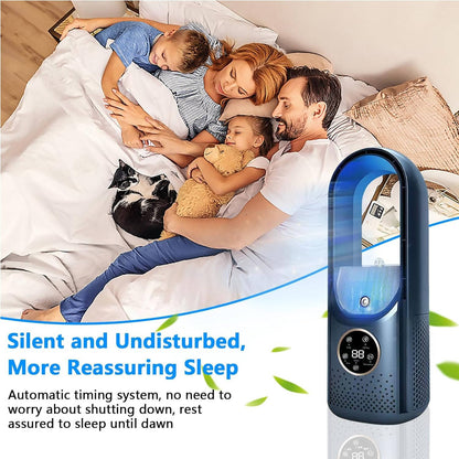 Portable AC Air Conditioner Cooler Fan with Humidifier & Purifier, DC Brushless Motor, Smart Timer