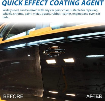 Quick Effect Ceramic Coating Agent, Advanced 3 in 1 Car Coating Spray with Hydrophobic Nano Protection & Mirror Shine, 16.9 oz