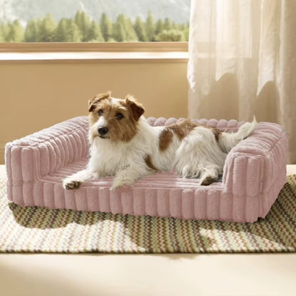 Orthopedic Dog Bed for Large Dogs, Egg Crate Foam Cushion with Joint Support and Non Slip Bottom