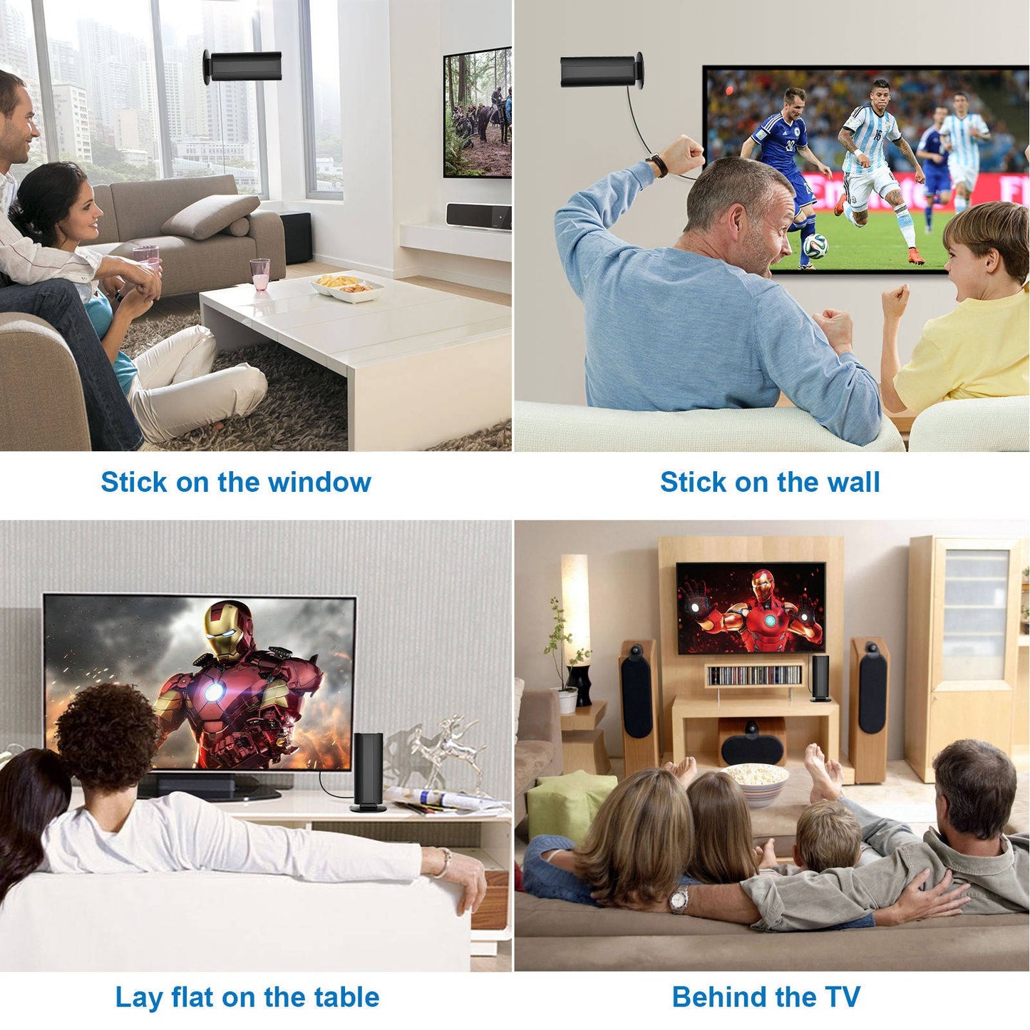 2026 TV Antenna for Smart TV, 5000+ Miles Range Digital HD Indoor Outdoor Antenna with Amplifier Signal Booster, Waterproof Design