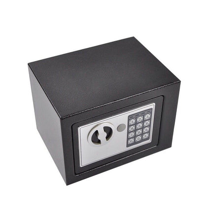 Fireproof Home Security Safe Box with Digital Keypad, Small Money Safe with Internal Sensor Light, Emergency Keys & Fireproof Bag