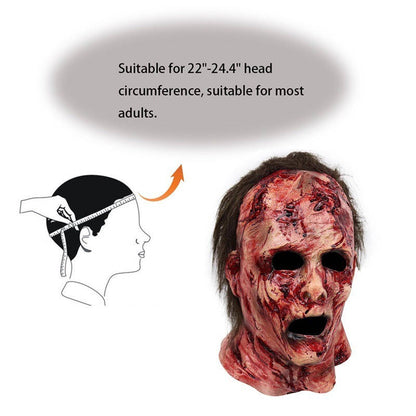 Halloween Mask, Scary Bloody Horror Mask for Halloween Cosplay Parties and Costume Events