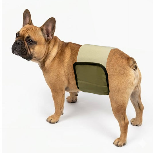 3 Pack Washable Male Dog Belly Bands, Reusable Diaper Wraps for Indoor Marking and Senior Dribbles