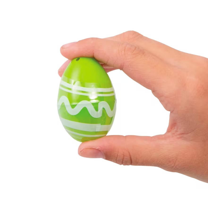 Mini Plastic Easter Eggs with Rubber Erasers 48 Pc Set, Colorful Easter Egg Hunt Fillers for Kids Party Favors