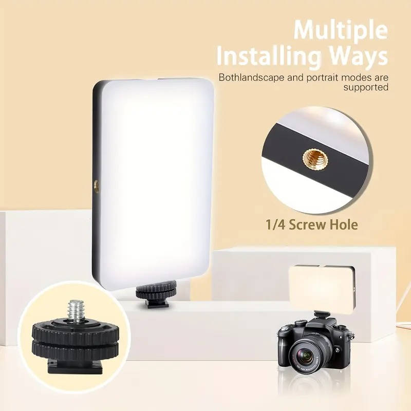 Video Conference Fill Light, Portable Selfie Ring Light, 3 Light Modes for Phone, iPhone, Webcam & Laptop