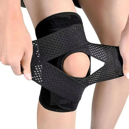 Professional Knee Brace with Side Stabilizers for Meniscus Tear & Acl Pain, Breathable Adjustable Knee Support for Injury Recovery
