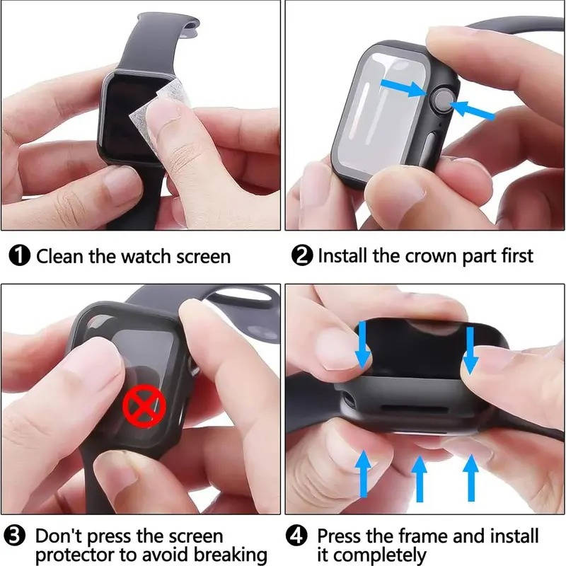 Privacy Screen Protector for Apple Watch and Ultra with Anti Peep Case