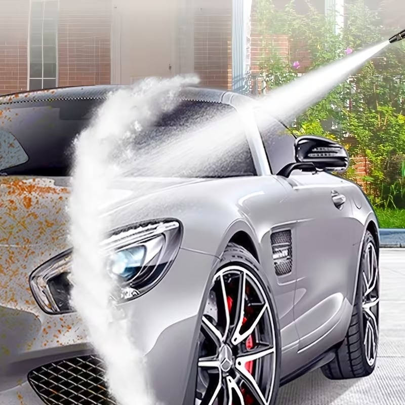 High Pressure Hose Nozzle, Metal Garden Hose Sprayer with 3 Spray Modes, Fits US Garden Hoses