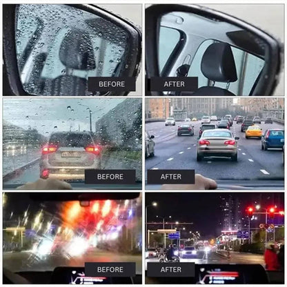 Handheld Glass Emulsion Oil Film Remover for Car Windshield & Rearview Mirror, Auto Glass Cleaner for Front Side