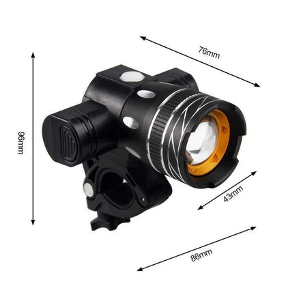 Brightest Bicycle Headlight, USB Rechargeable LED Bike Light with High Brightness for Road and Mountain Cycling