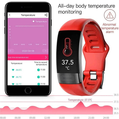 Smart Watch, Band Tracker for Blood Pressure and Sleep Monitoring, Fitness Watch with Heart Rate and Health Tracking