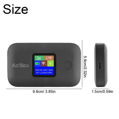 Unlocked 5G 4G Mobile WiFi Hotspot, Portable MiFi Modem, 150Mbps Wireless Router