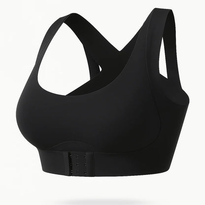 Women's Postural Correction Wireless Sports Bra, Full Coverage Breathable Yoga Bra with Non Removable Cups
