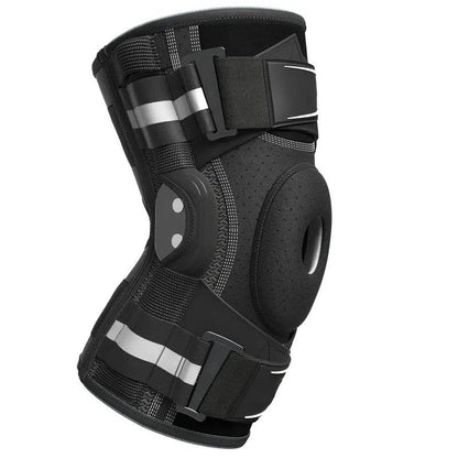 Professional Sports Knee Brace, Compression Sleeve with Side Stabilizers, Support for Running & Basketball