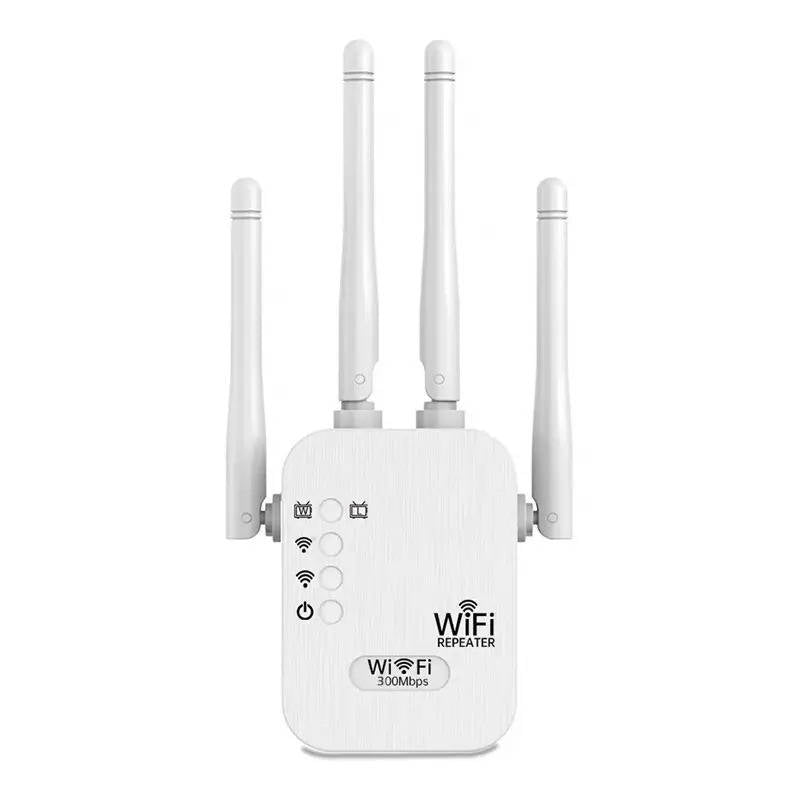Wifi Extender Signal Booster, 300Mbps/1200Mbps Dual Band Repeater with Ethernet Port, 4 Antennas for Whole Home Coverage