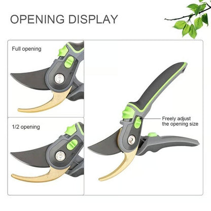 Professional Pruning Shears for Gardening, Cuts 4X Easier with Ultra Sharp SK5 Steel Blade