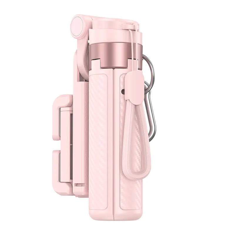 4 in 1 Selfie Stick, 360° Rotating Phone Holder with Wireless Bluetooth Remote, 25 Inch Extendable Tripod