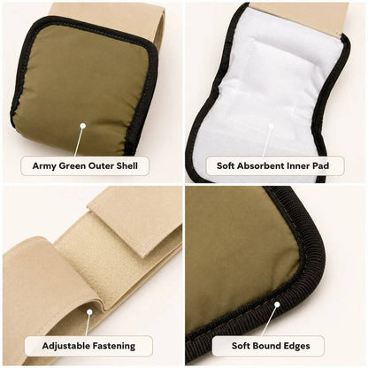 3 Pack Washable Male Dog Belly Bands, Reusable Diaper Wraps for Indoor Marking & Senior Dribbles