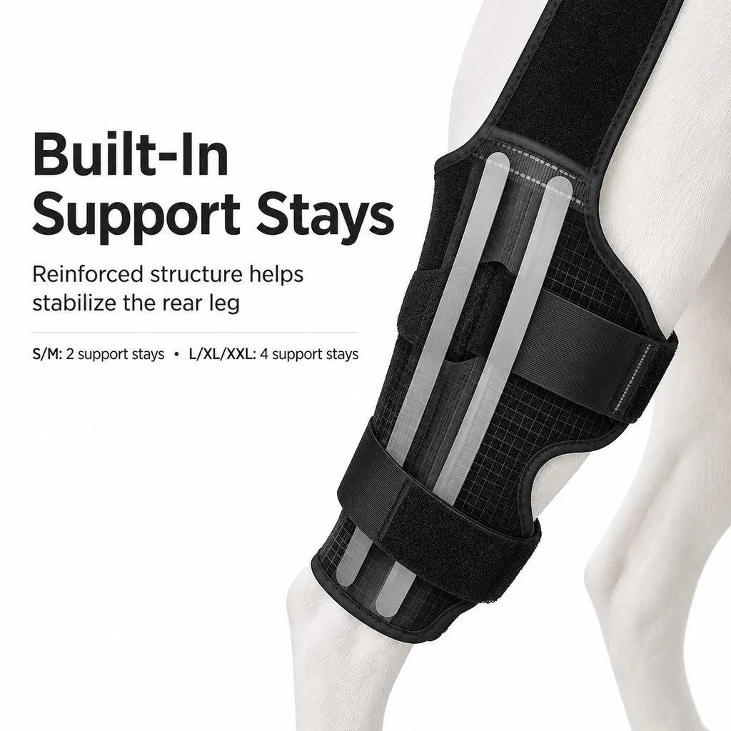 Dog Rear Leg Support Brace, Anti Slip Hind Leg Stability Wrap for Senior Dogs & Recovery Walks