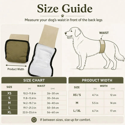 3 Pack Washable Male Dog Belly Bands, Reusable Diaper Wraps for Indoor Marking & Senior Dribbles