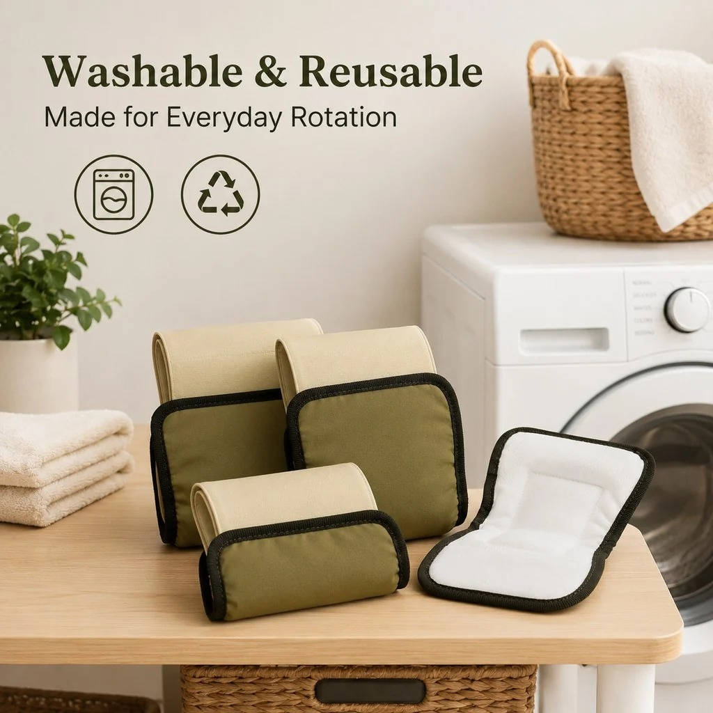 3 Pack Washable Male Dog Belly Bands, Reusable Diaper Wraps for Indoor Marking & Senior Dribbles