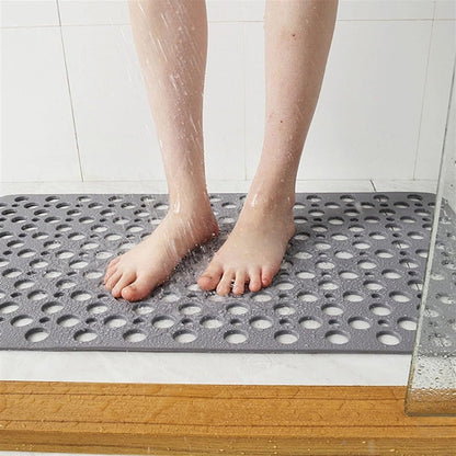 Textured Shower Mat with Antibacterial Treatment and Non-Slip Grip All Vera Mart