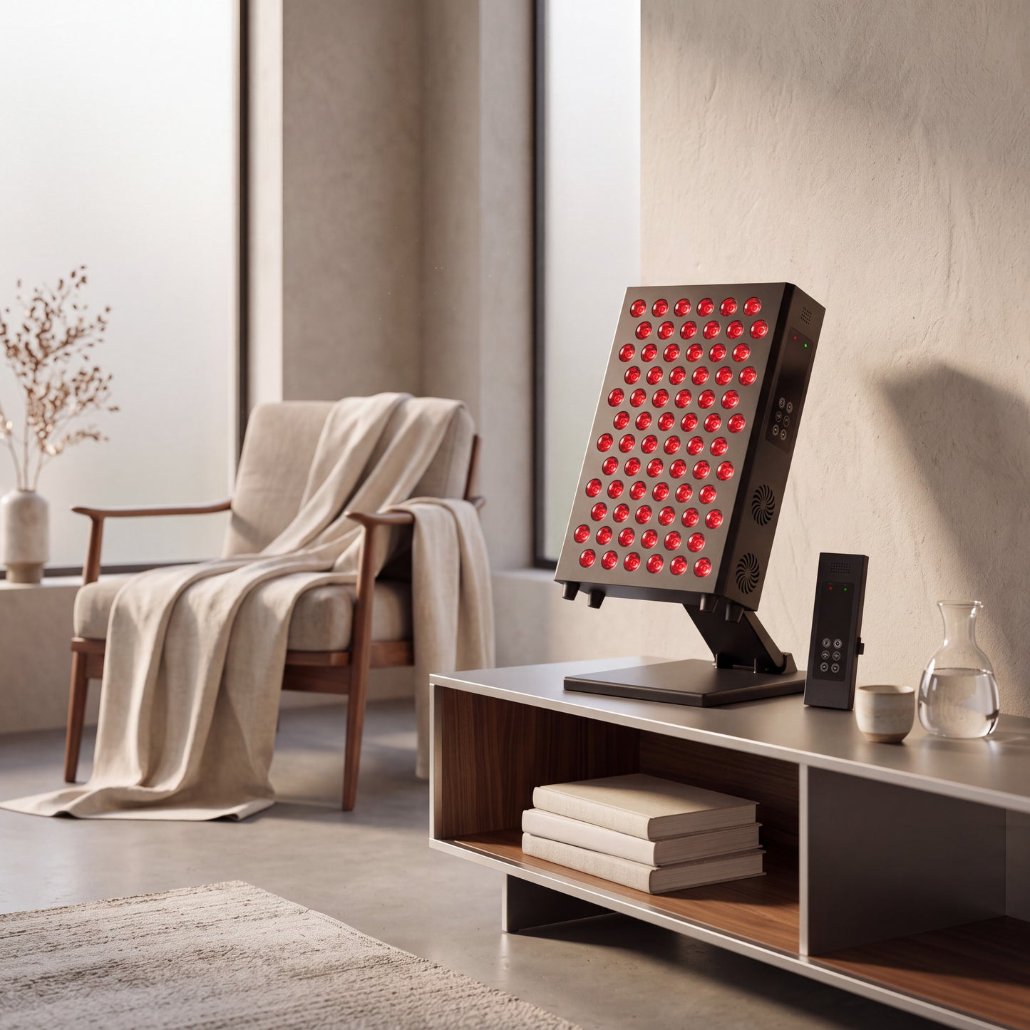 Red Light Therapy Panel with 660nm and 850nm Wavelengths for Facial and Body Care