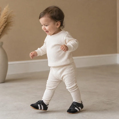 Soft Sole Infant Sneakers with Touch Fastening Straps for Early Walkers
