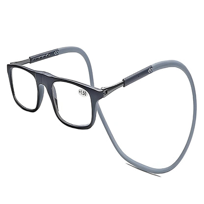 Bifocal Eyeglasses with Magnetic Closure and Hanging Neck Cord