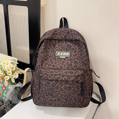 Safari Pattern Backpack with Padded Shoulder Support and Built In Laptop Slot