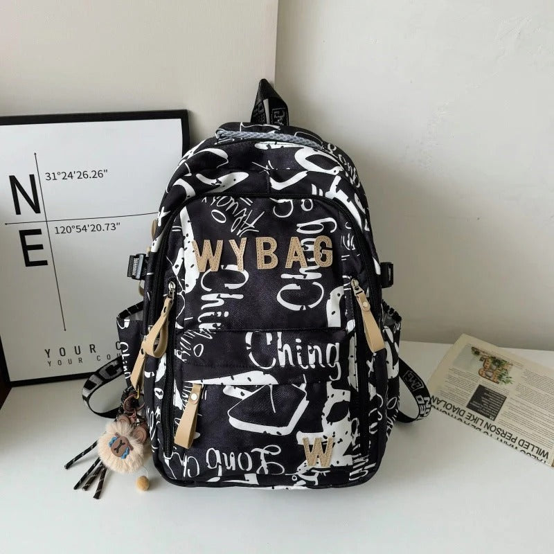 Urban Art Backpack Built for All Weather Use with Roomy Interior Sections