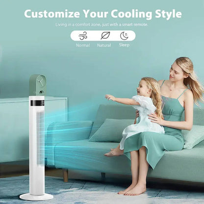 Standing Portable AC Unit Air Conditioner for Home and Office, Bladeless, Quiet, 3 Speed Settings